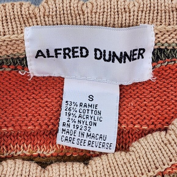 Alfred Dunner Sweater Women's Small Multicolor Striped Sequins Long Sleeve Top - Picture 3 of 9